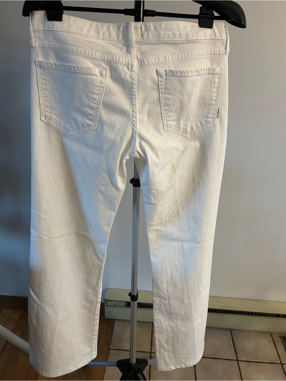MOTHER White Wide-Leg Jeans - Picture 2 of 5
